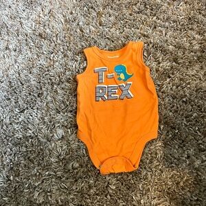 Garanimals T-Rex‎ orange tank onesie